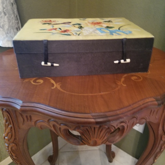 Vintage Other - Vintage Japanese Silk Embroidered Jewelry Box